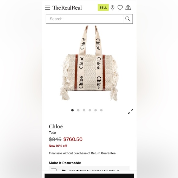 Authentic Chloé Woody Medium Woven Fringe Tote - Picture 15 of 15